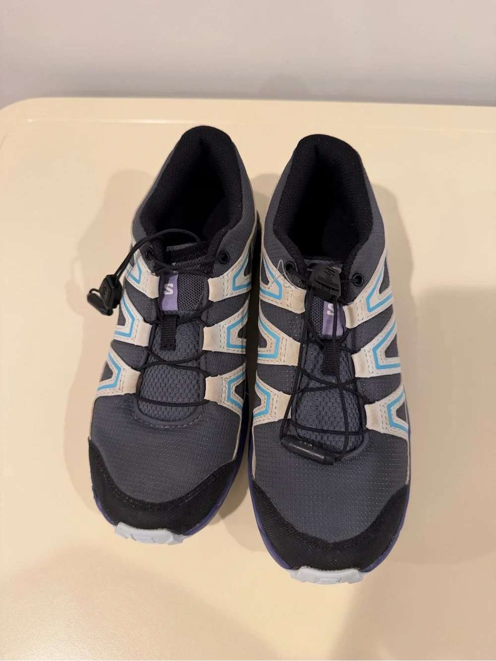 Salomon Speedcross Kids Trail Shoe - Navy, Light Blue, Purple